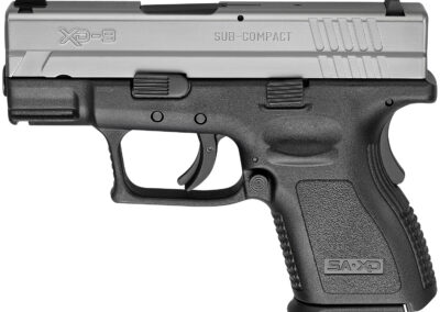 SPRINGFIELD ARMORY XD Sub-Compact *CA Compliant 9mm Luger 3″ 10+1 Railed Black Frame Stainless Steel Slide Black Polymer Grip